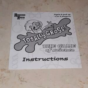 2007 Totally Gross Game Replacement Piece Instructions
